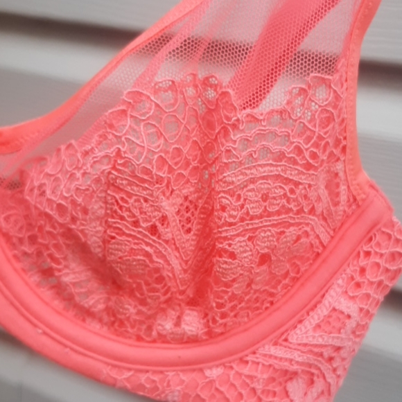 VS pink body by Victoria unlined demi bra 32B - Picture 3 of 5